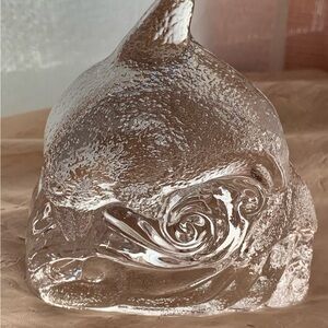 Vintage/Retired Partylite Candle Votive Holder Dolphin With Waves